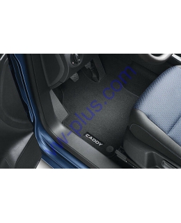 Коврики в салон передние VW Caddy 3 (2K..) 2004-2015, Caddy 3 (2K..) 2011-2015, Caddy 3 (2K..) Maxi 2009-2015, Caddy 4 (SA..) 2015>, Caddy 4 (SA..) Maxi 2015>, 2K1061275PBRYJ - VAG